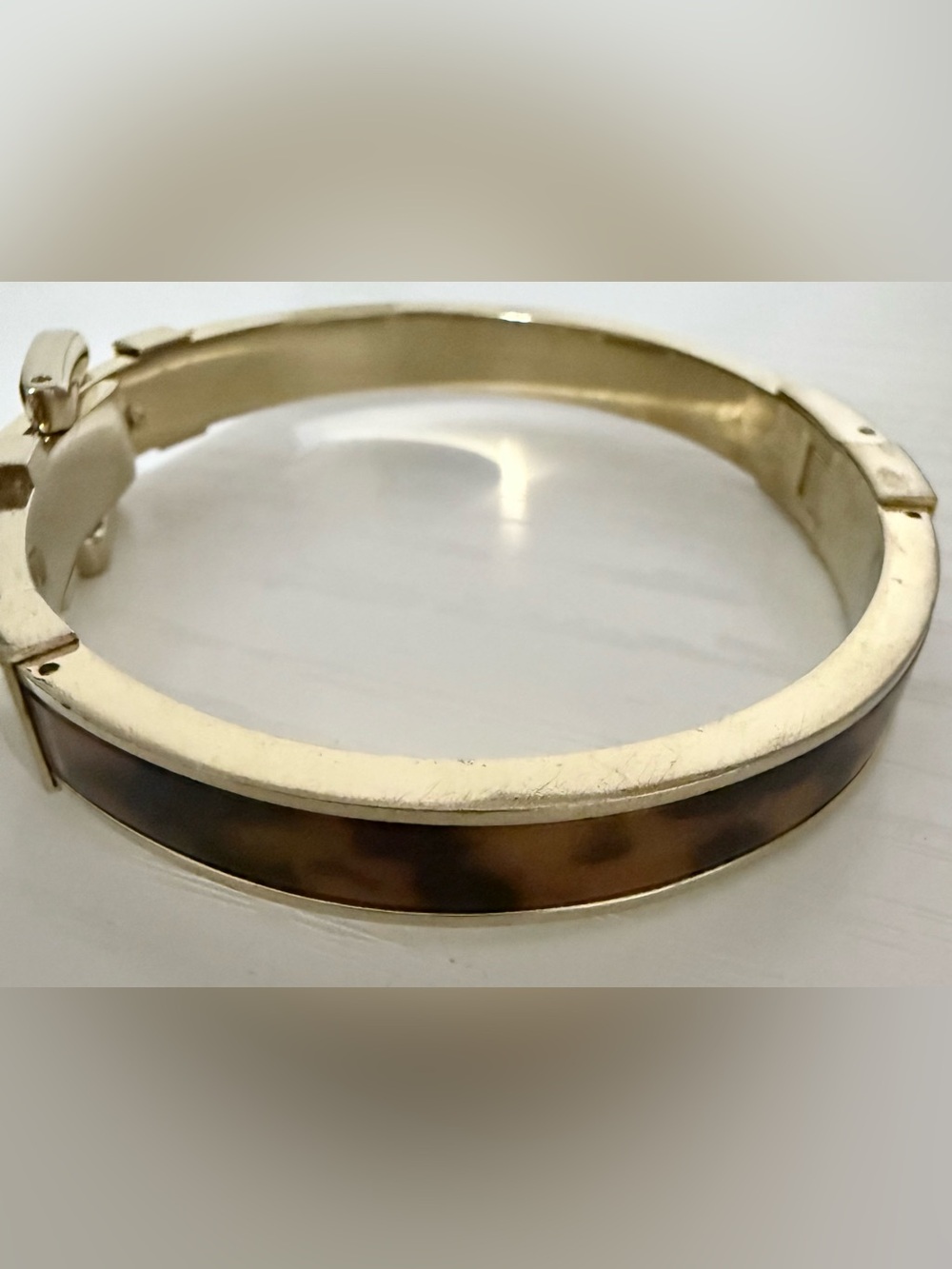 Michael Kors Gold Tone Belt-Style Bracelet - Picture 4 of 5
